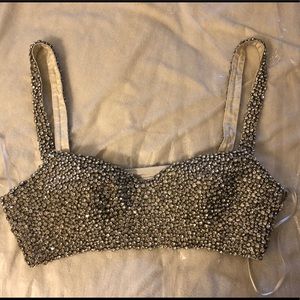 Moschino x H&M LIMITED Rhinestone-Covered Bustier